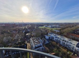 Blick vom Lokstedter Wasserturm.